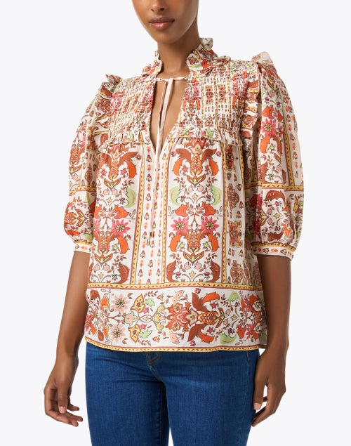 Stylish Bali Multi - Print 100% Cotton Feminine Blouse