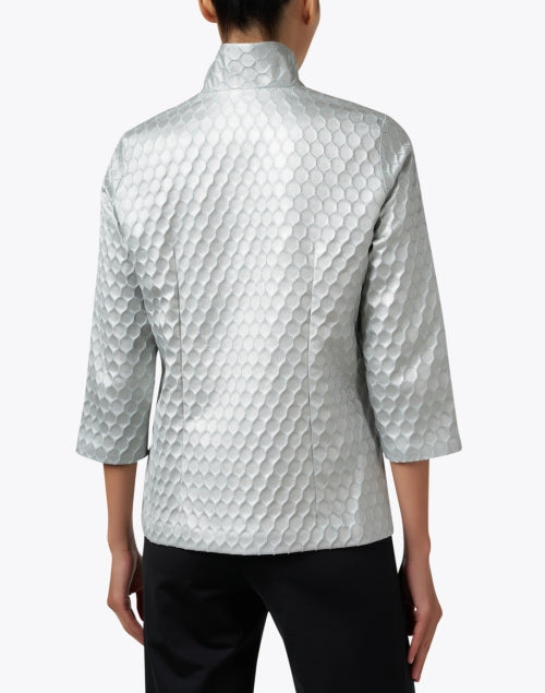 Ronette Mist Blue Women's Silk Fashion Jacket