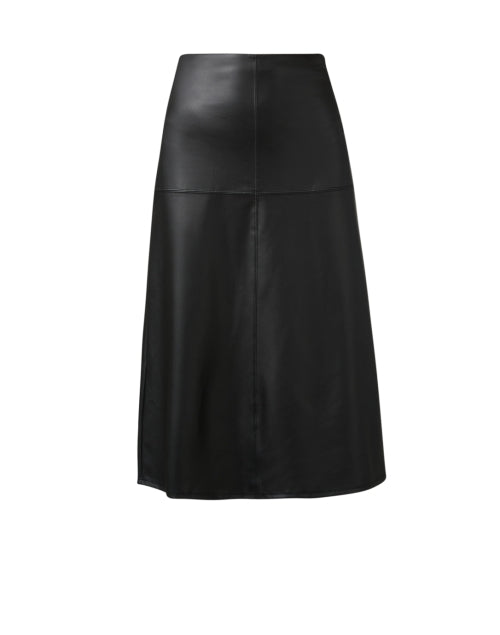 Renata Classic Black Coated Jersey Women's A-Line Skirt for New Season