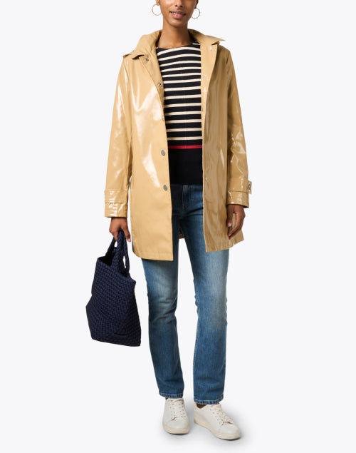Iconic Light Tan Princess Waterproof Slicker Raincoat for the New Season
