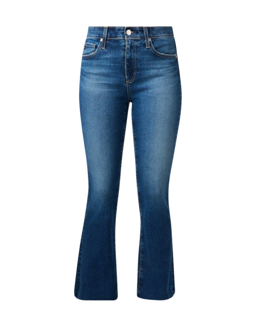 Stylish Farrah Blue Cropped Bootcut Denim Jeans