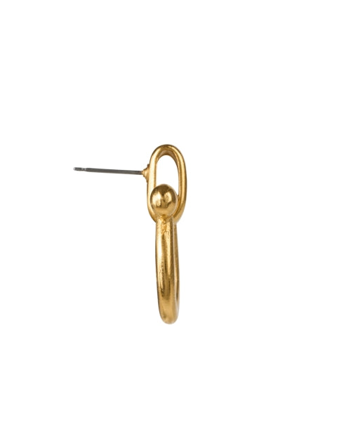 Stylish Gold-plated Doorknocker Earrings for Sophisticated Looks