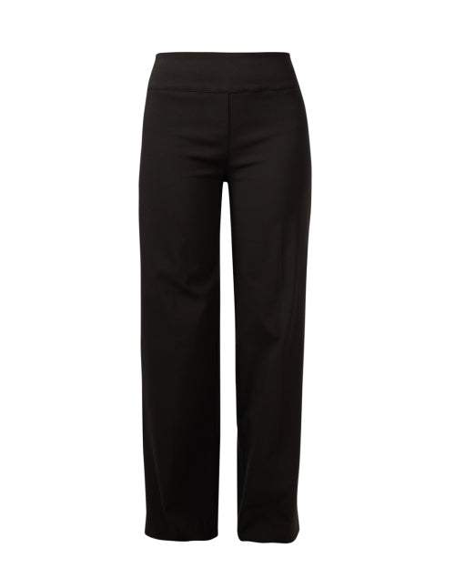 Stretchy Chocolate Brown Wide-Leg Pull-On Pants by Elliott Lauren