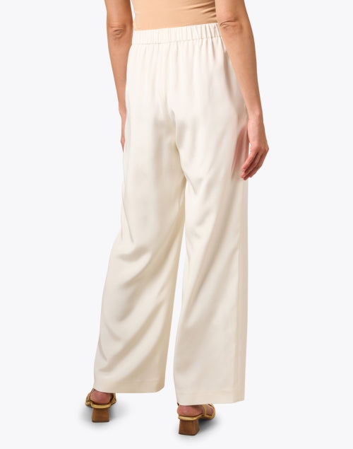 Elegant Perry White Elastic Dress Pants for Women