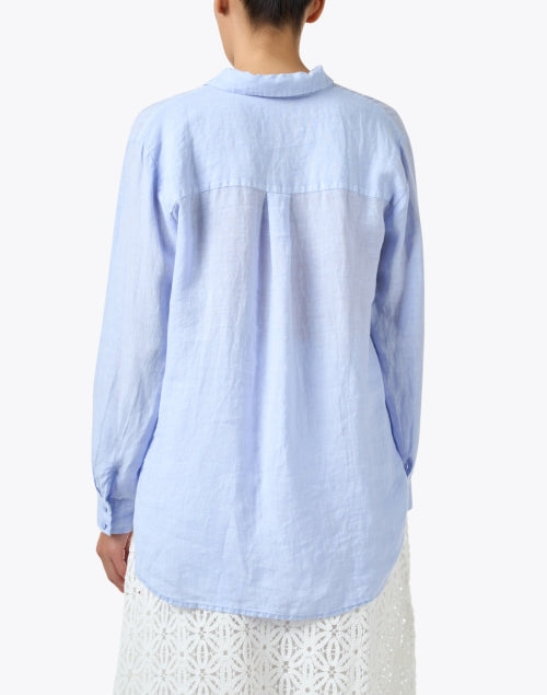Stylish Blue Linen Casual Shirt for Everyday Wear
