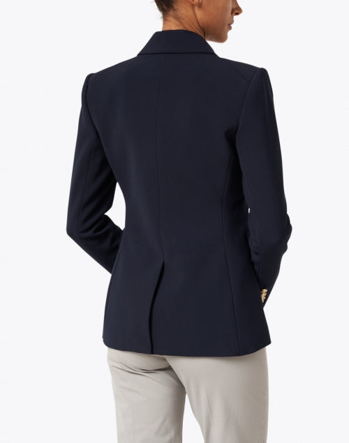 Navy Miller Dickey Jacket with Decorative Gold Crest Buttons - A Stylish Outerwear Piece