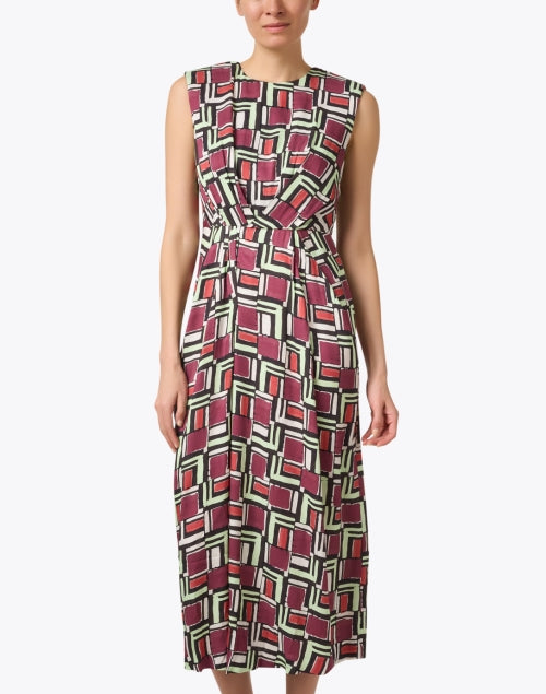 Stylish Multi - Geometric Patterned Women's Dress