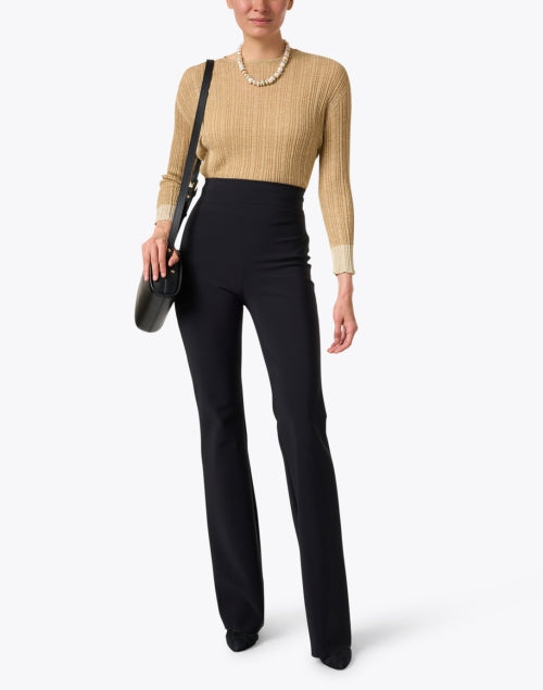 Stylish High-Waisted Black Flared Women's Pants for a Chic Look