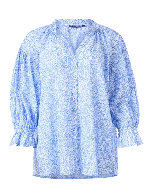 Rachel Women's Blue Paisley Print Fashionable Blouse