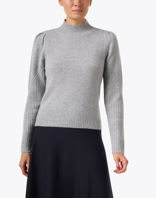 Stylish Grey Cashmere Women's Sweater for Versatile Fashion