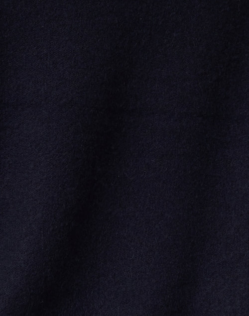 Navy-Colored Boiled Cashmere Men's/Female's Sweater for Fall Season