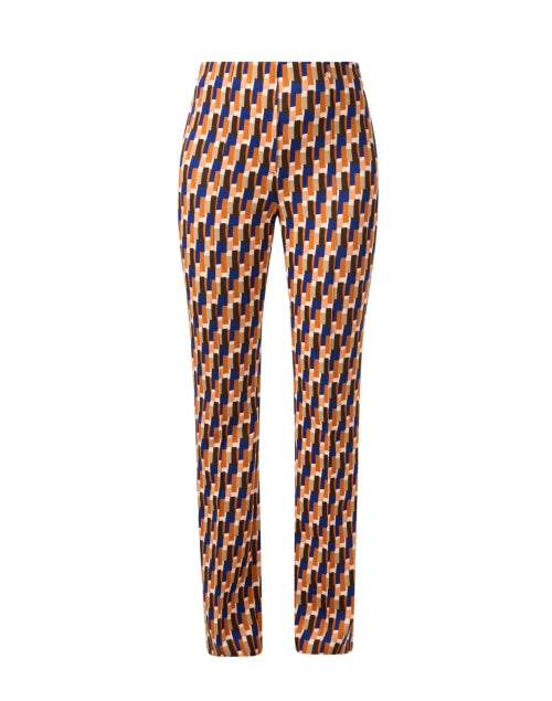 Marc Cain's Stylish Multi - Geometric Print Pull - On Pants in Trendy Hues
