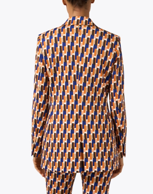 Stylish Multi - Geometric Pattern Blazer for Trendy Looks