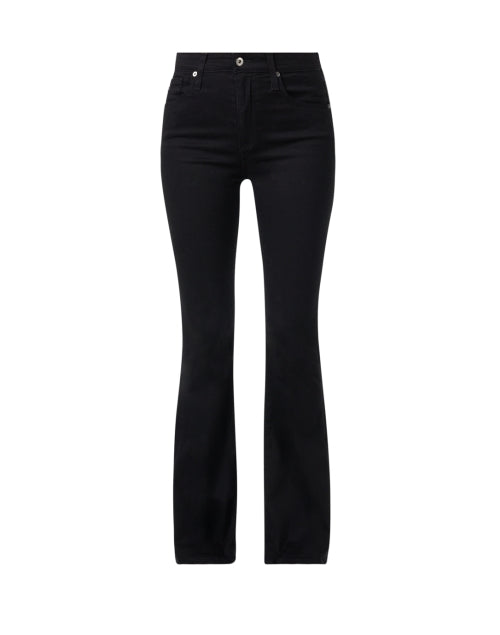 Farrah Stylish Black Bootcut Crop Jeans for Women's Fashion
