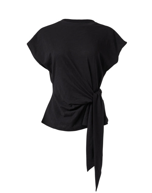 Stylish Nina 100% Cotton Black Top for Effortless Sophistication