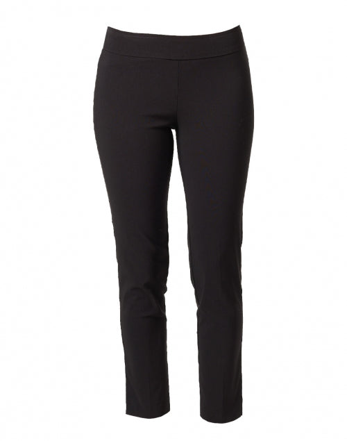 Avenue Montaigne Signature Stretch Pull - On Ankle Length Straight - Leg Black Pants for Fall