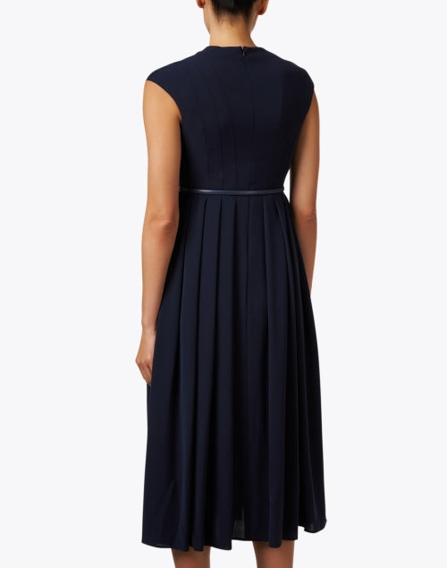Navy Blue Elegant Santos Dress for Women's Formal Wear