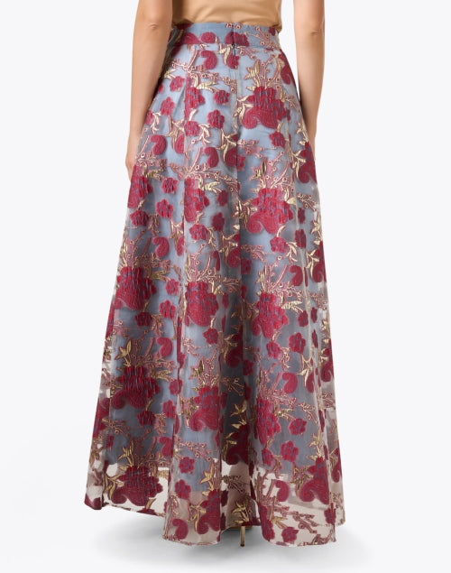 Ladies' Olivia Multi-Flowered Organza Maxi A-Line Skirt