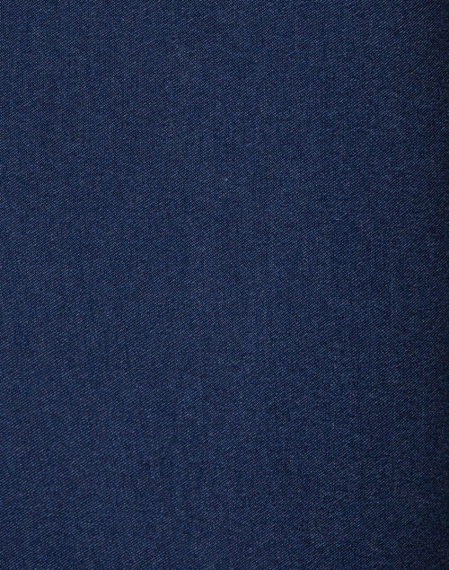 Stylish Indigo Stretch Pull-On Flared Crop Women's Trousers