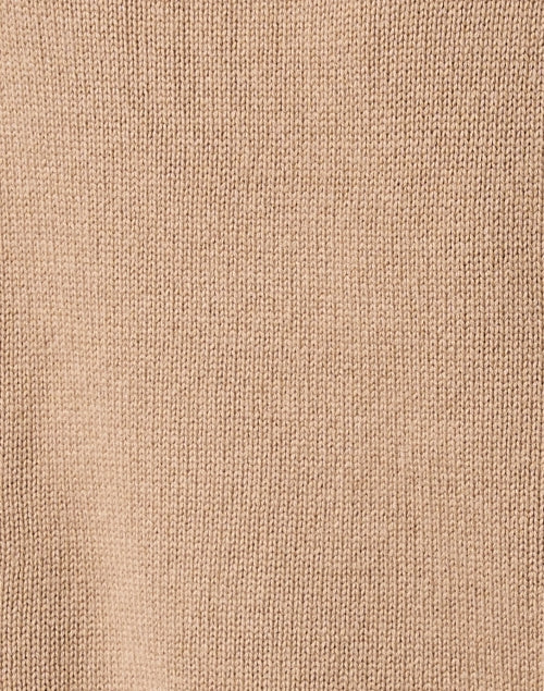 Allude Tan Luxury Wool and Cashmere Blend Sweater
