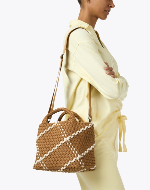 Stylish Small Brown Handwoven Rope Handbag for City Girls - St. Barths