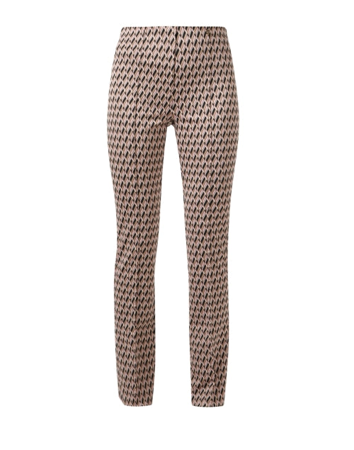 Marc Cain Geometric Patterned Pull - on Pants with Front Pleats