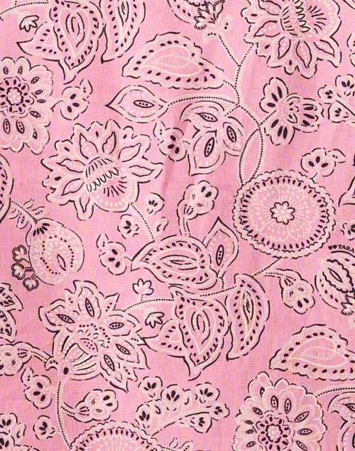 Ross Feminine Pink Floral Print Mini Dress for Women