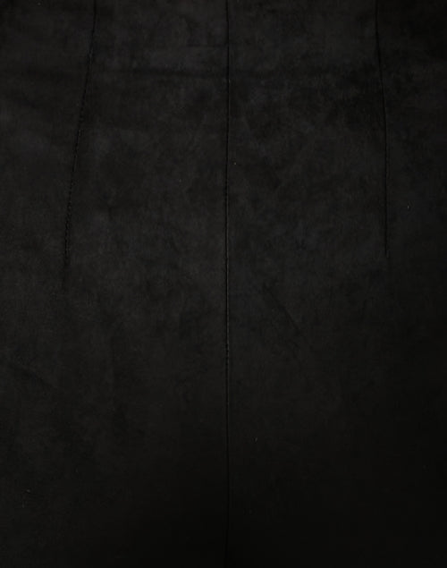 Pull-On Black Suede Slim-Leg Pants for Effortless Everyday Style