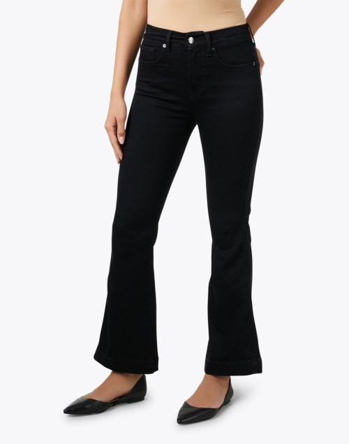 Veronica Beard Carson High-Rise Ankle Flare Stretch Denim Jeans