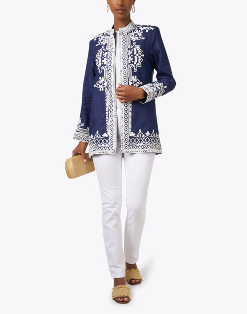 Summer Dreamy White High-Rise Straight Leg Stretch Denim Jeans