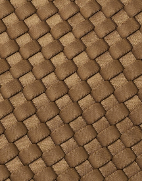 Small Solid Mink Brown Handwoven Handbag Inspired by St. Barths