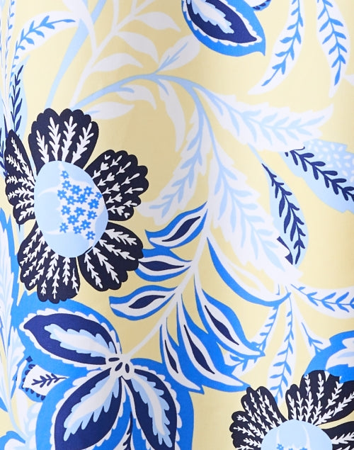 Emerson Fashionable Dress with Yellow and Blue Print for Effortless Everyday Wear