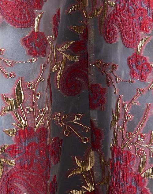 Ladies' Olivia Multi-Flowered Organza Maxi A-Line Skirt