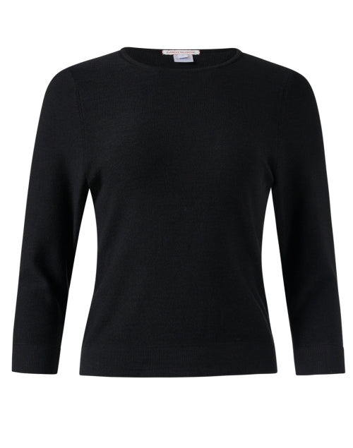Rachel Black Women's Jersey Knit Wool Blend Top for Layering