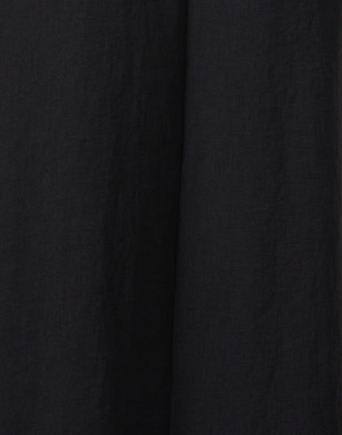 Elegant Black Tie-Neck Midi Dress for Women