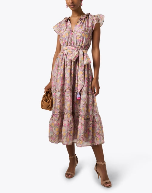 Elegant Lilac Floral Print Kate Dress for All Occasions