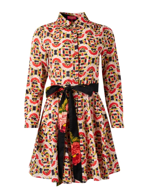 Eye - catching Datura Multi - pattern Printed Dress for Effortless Everyday Wear