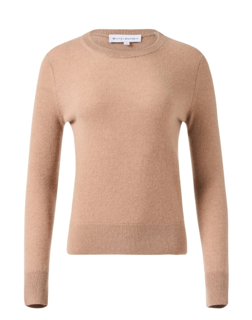 Luxurious Beige 100% Cashmere Sweater for Versatile Styling