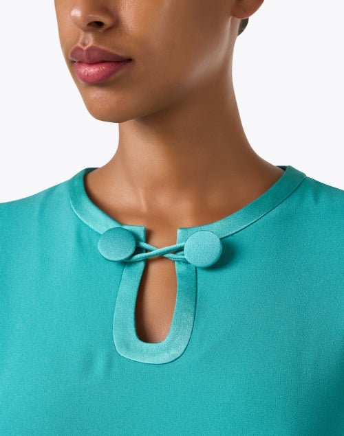 Jane's Lightweight Jade Green Taite Cady A-Line Dress