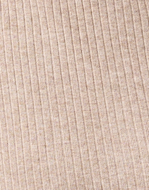 Elegant Beige Ribbed Knit Sheath Dress for All Occasions