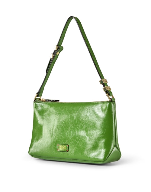 Frances Valentine Freddie Stylish Green Leather Shoulder Handbag