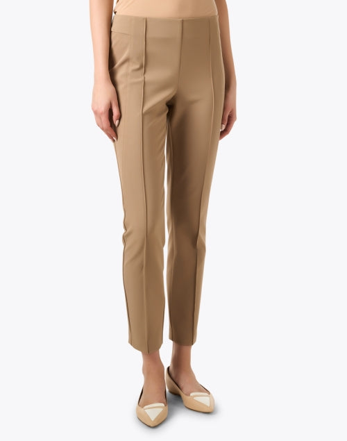 Lafayette 148 New York's Stylish Gramercy Camel-colored Stretch Pintuck Dress Pants