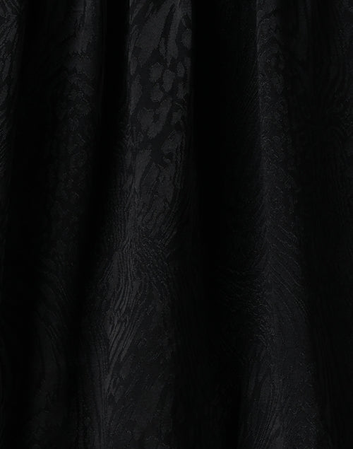 Elegant Black Printed Women's Blouse with Unique Design