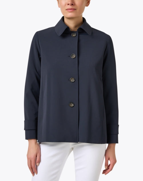 Navy Blue Technological Style Men's/Women's Jacket for Spring