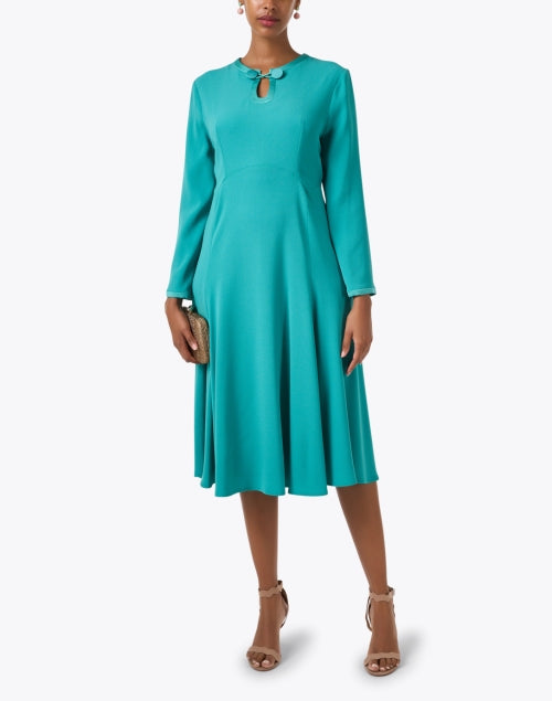 Jane's Lightweight Jade Green Taite Cady A-Line Dress