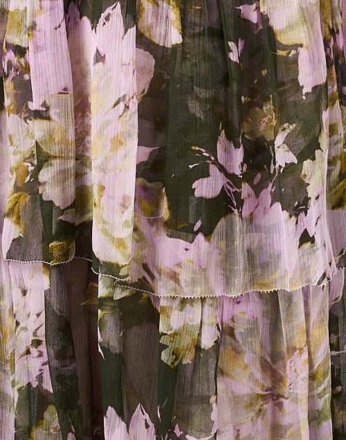 Stylish Sara Floral-Printed Silk Women's Dress