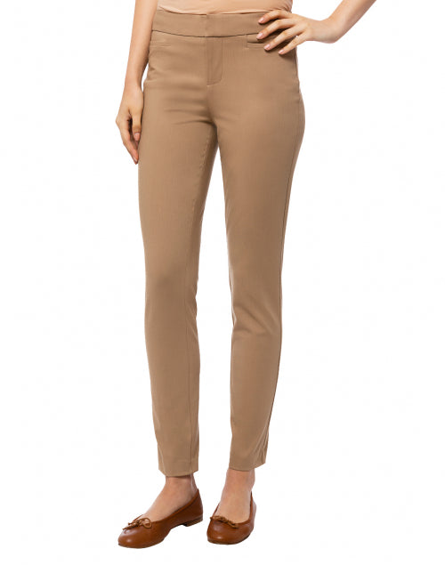 Madison Camel Colored Stretchable Viscose Material Casual Pants for Weekend Wear