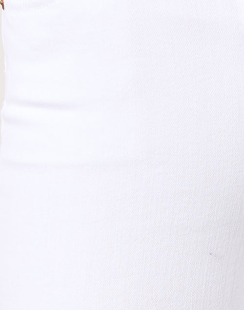 Alexxis Premium White High-Waisted Bootcut Denim Jeans