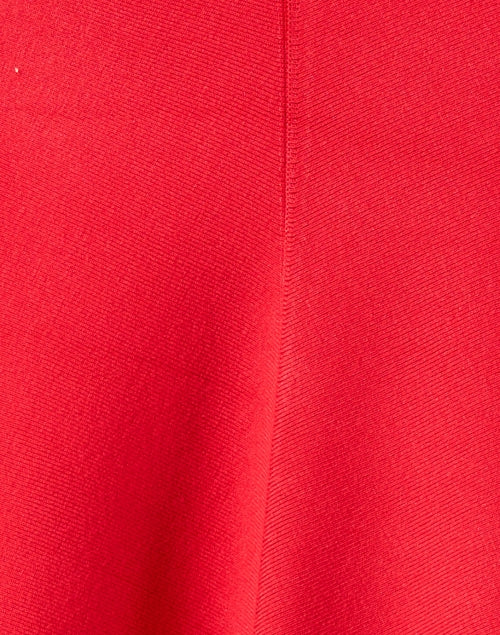 Stylish Red Knit Wrap with Tab Closure for Cool Weather