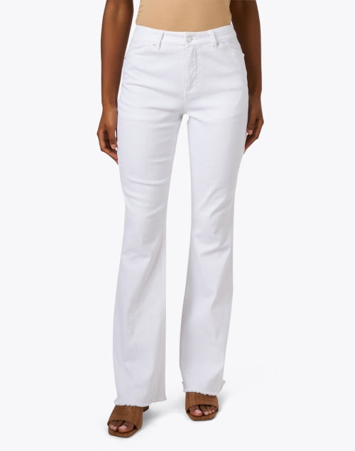 Elliott Lauren Hollywood-Style Women's White Bootcut Stretch Denim Jeans